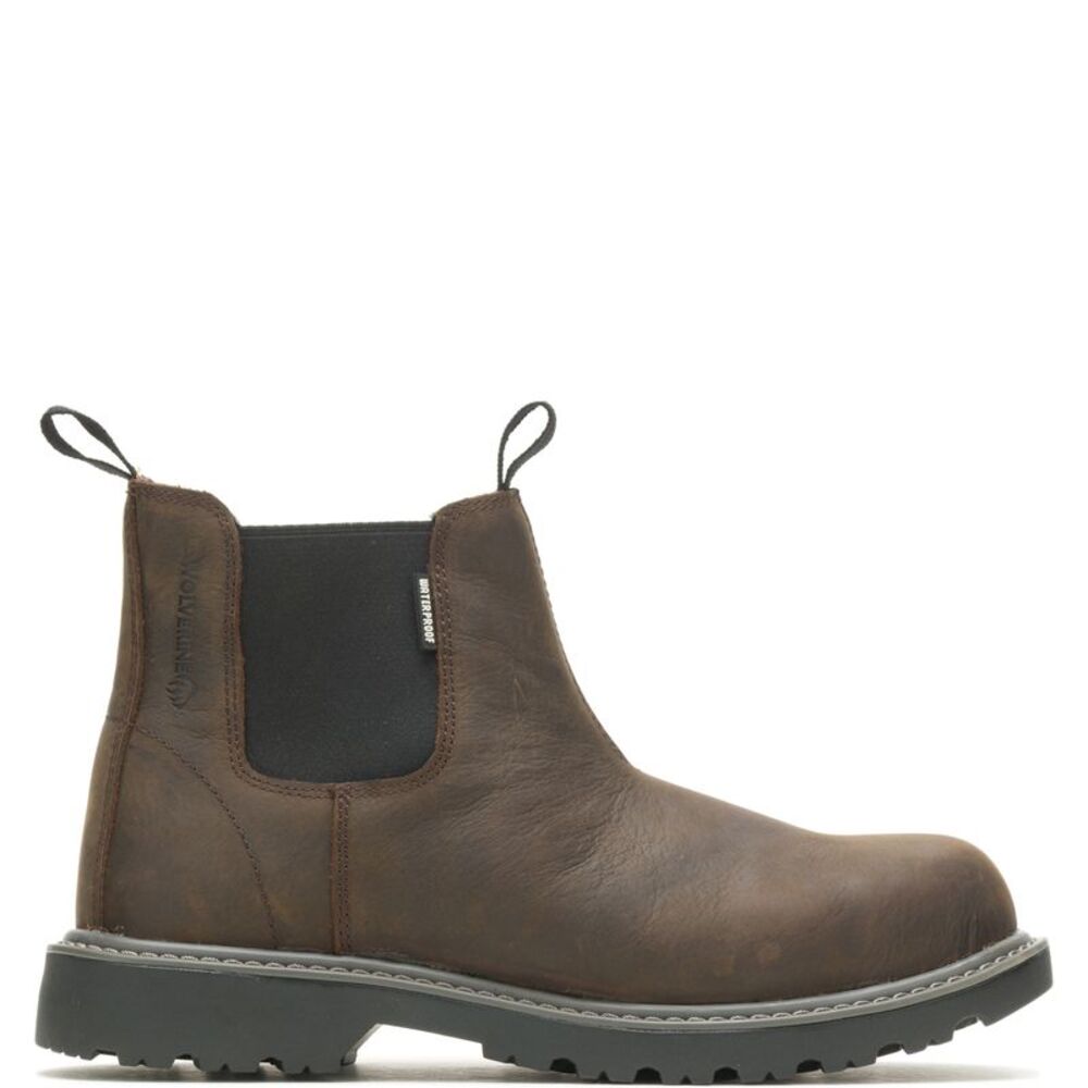 Wolverine Mens Floorhand Steel Toe Romeo Brown Boots (NWT)
